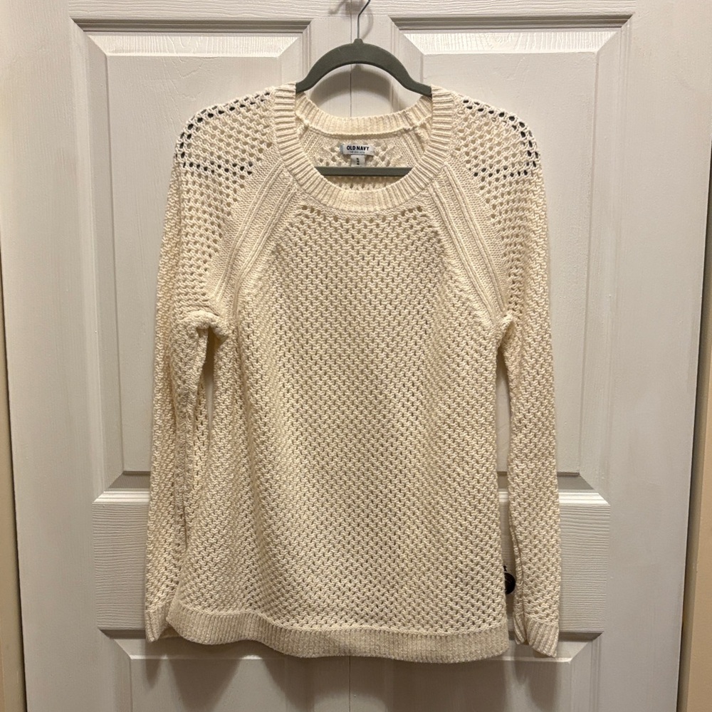Old Navy Cream Knit Pullover